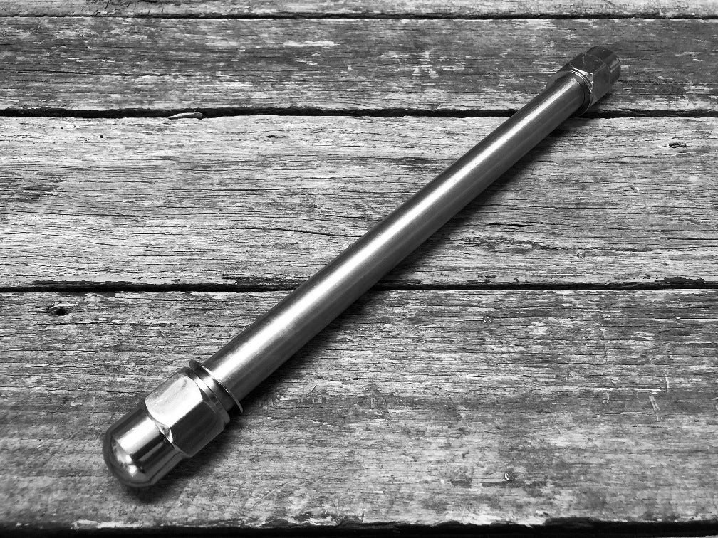 Axle with Nuts - 3/4 inch to suit Late Style Meat-Balls Springer Forks