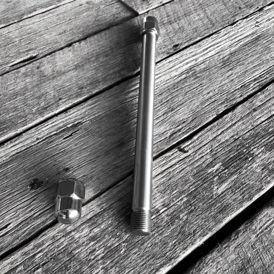 Axle with Nuts - 3/4 inch to suit Custom Style Meat-Balls Springer Forks