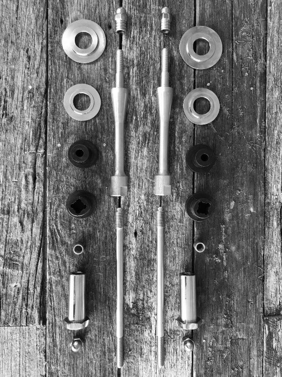 Spring Rod & Bush Kit for Late Style Meat-Balls & Harley Springers