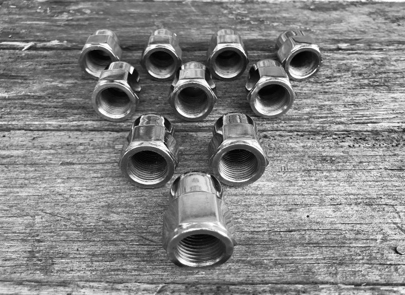 Axel Nut - Chrome - (Dome Nut) for Meat-Balls Springers