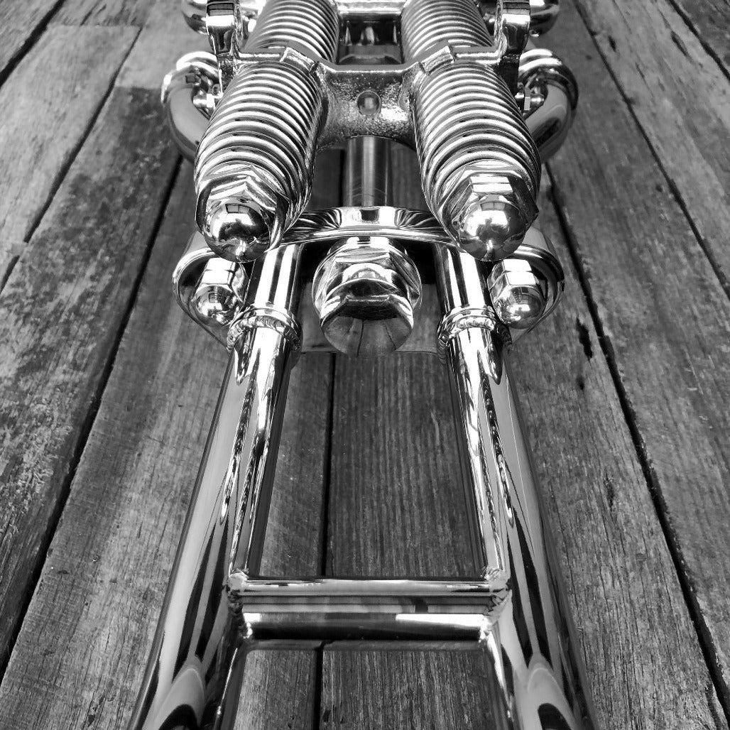 Top Clamp with 3.5" Riser Spacing for Early & Custom Style Springer Forks
