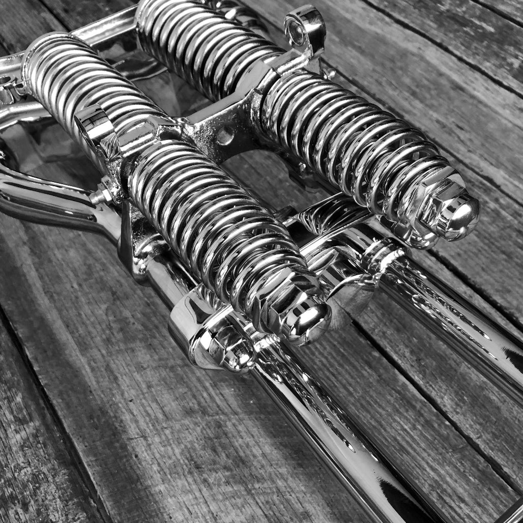 Top Clamp with 3.5" Riser Spacing for Early & Custom Style Springer Forks