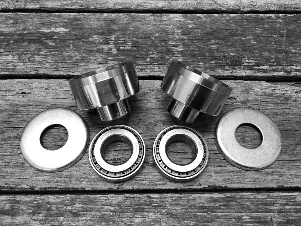 Harley WLA - WL series  7/8" to 1" Headstem Bearing Cup Conversion Kit