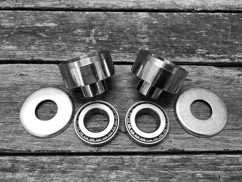 Harley Sportster 7/8" to 1" Headstem Bearing Cup Conversion Kit - 52 to 1982 Models