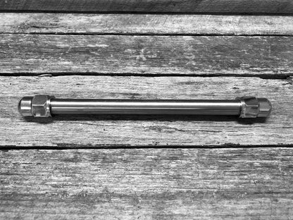 Axle with Nuts - 3/4 inch to suit Early Style Meat-Balls Springer Forks