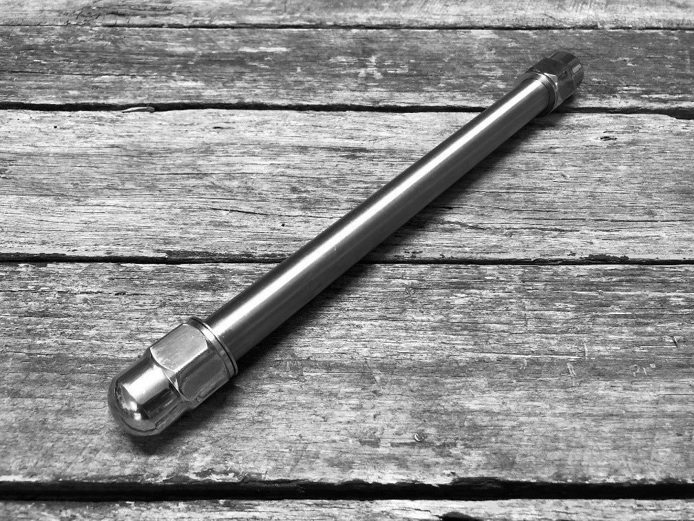 Axle with Nuts - 3/4 inch to suit Early Style Meat-Balls Springer Forks