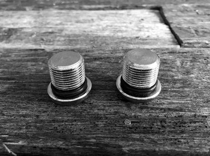 Chrome Screw-In Fork Plugs for Early Style Springers