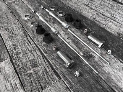 Spring Rod & Bush Kit for Late Style Meat-Balls & Harley Springers