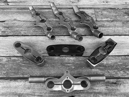 Top Clamp Custom - Chrome (Round) with Nut Set