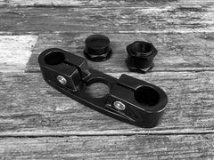 Top Clamp Custom Black (Round) with Nut Set