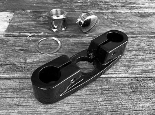 Top Clamp Custom Black (Round) with Nut Set