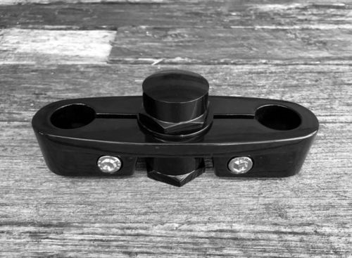 Top Clamp Custom Black (Round) with Nut Set