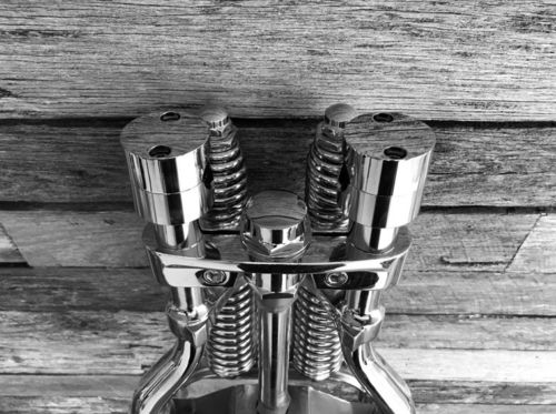 Top Clamp Custom - Chrome (Round) with Nut Set